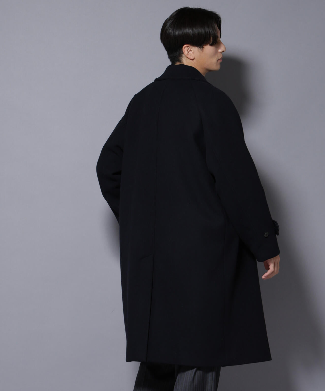 ウールカシミヤメルトンダブルコート 6685211204