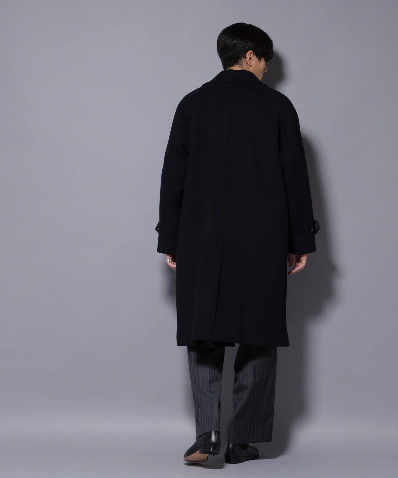 ウールカシミヤメルトンダブルコート 6685211204