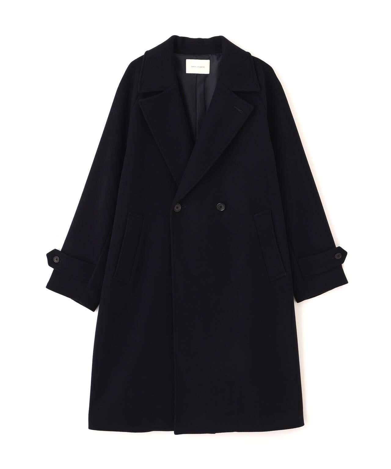 ウールカシミヤメルトンダブルコート 6685211204