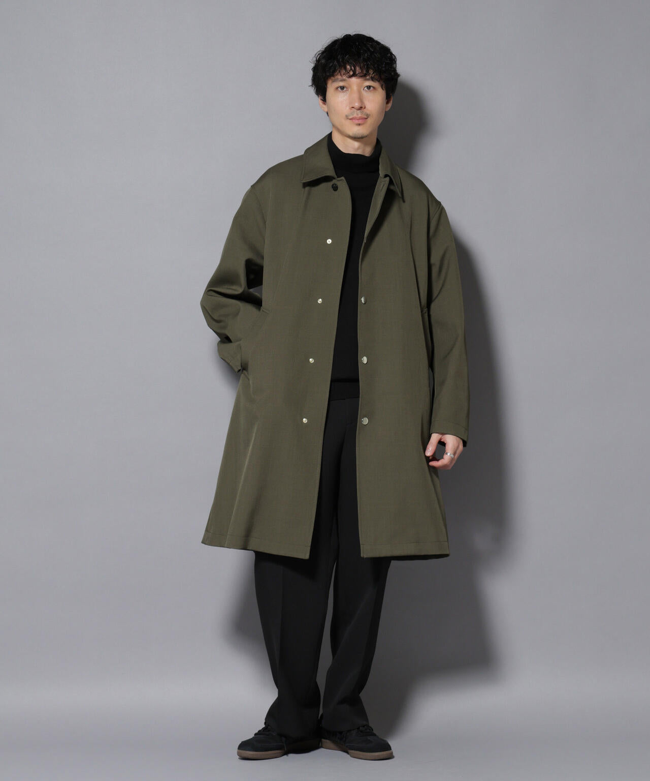 未使用級⭐️マッキントッシュ　ウールライナー付き ボンディング ステンカラーコート メタルギアボンディングFUSIONSYSTEMステンコート