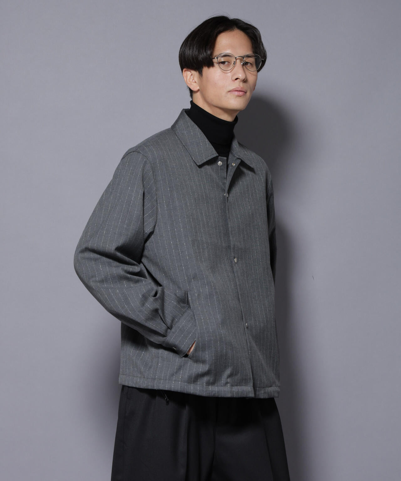 DELEGANTE エアリーサキソニーコーチジャケット 6685212207