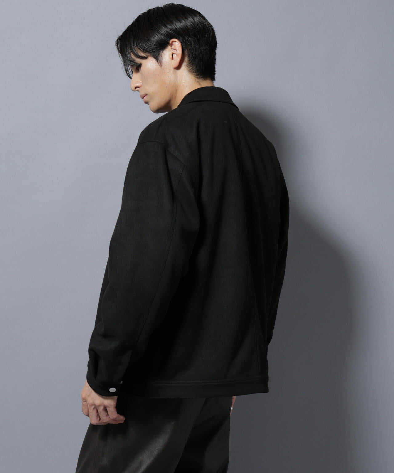 フェイクスエードシャツブルゾン