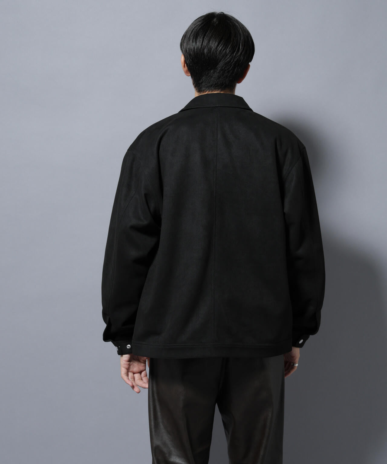 フェイクスエードシャツブルゾン