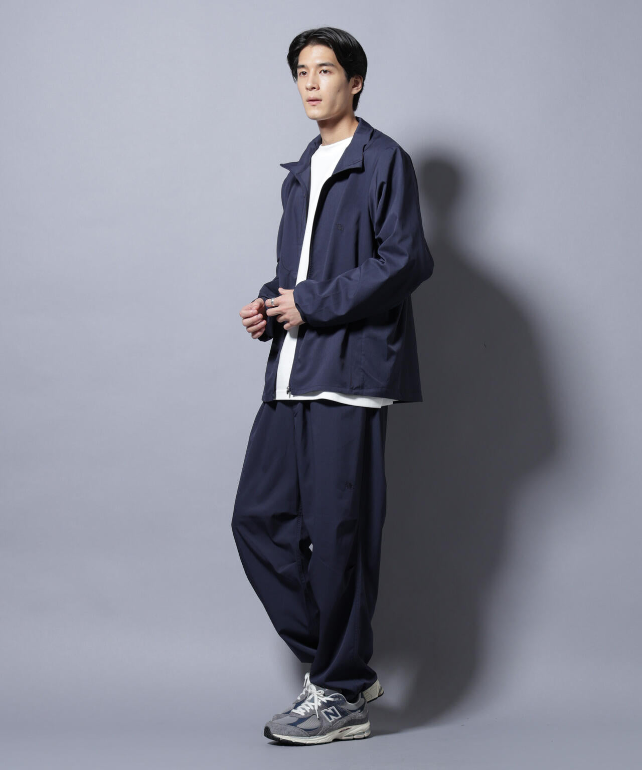 NJ/CLUB」ワンポイントロゴトラックジャケット