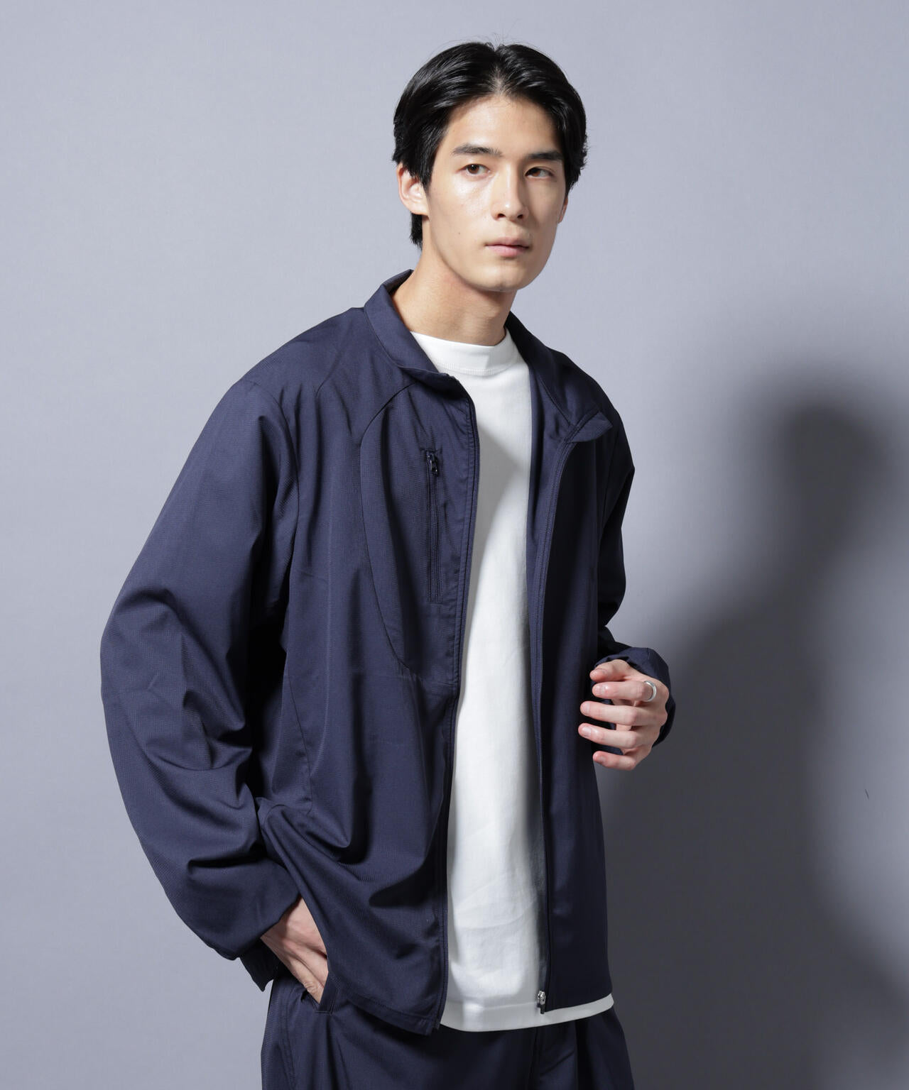 「NJ/CLUB」ワンポイントロゴトラックジャケット 6685212215