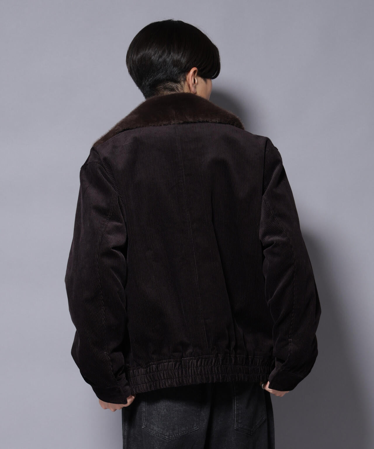 アタッチドカラー コットンコーデュロイブルゾン
