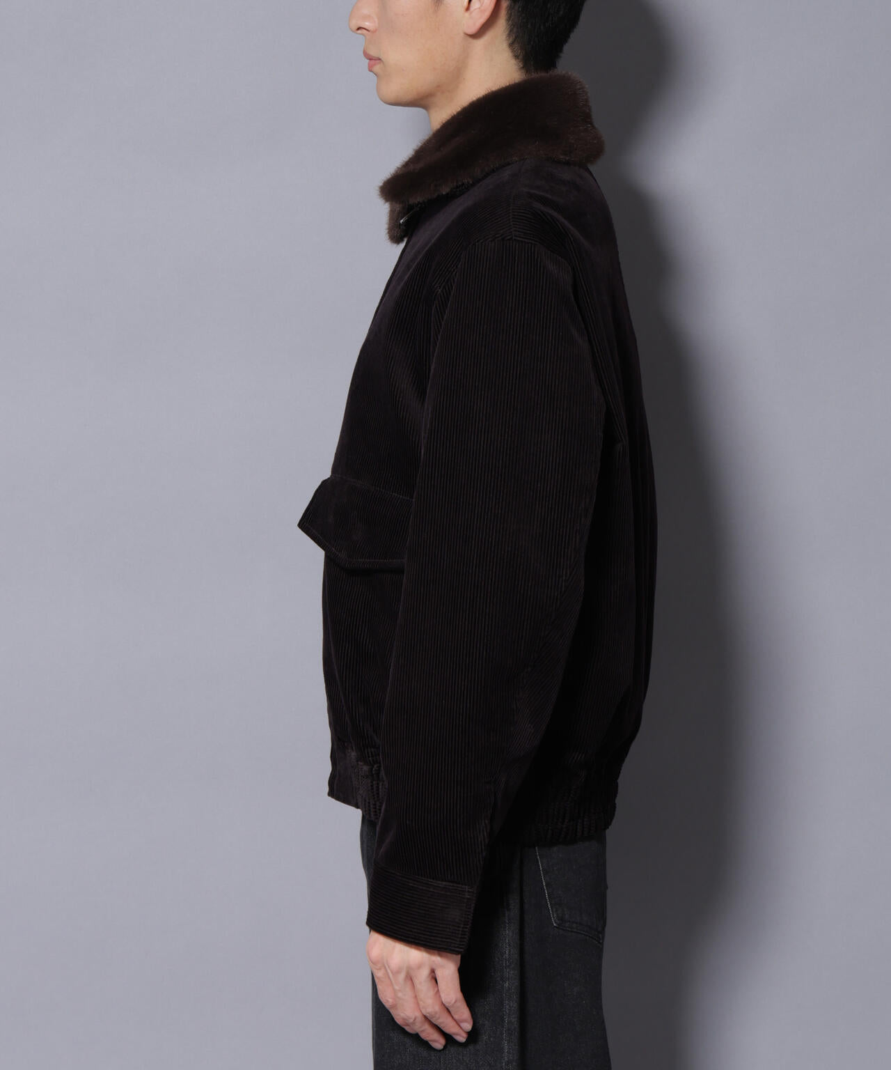 アタッチドカラー コットンコーデュロイブルゾン 6685212222