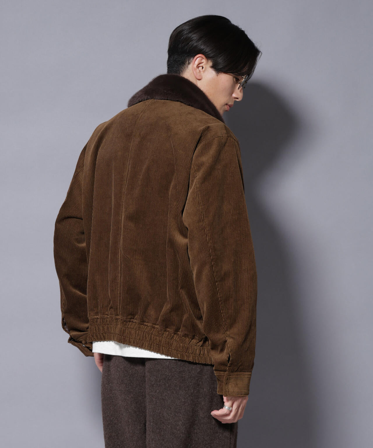 アタッチドカラー コットンコーデュロイブルゾン 6685212222