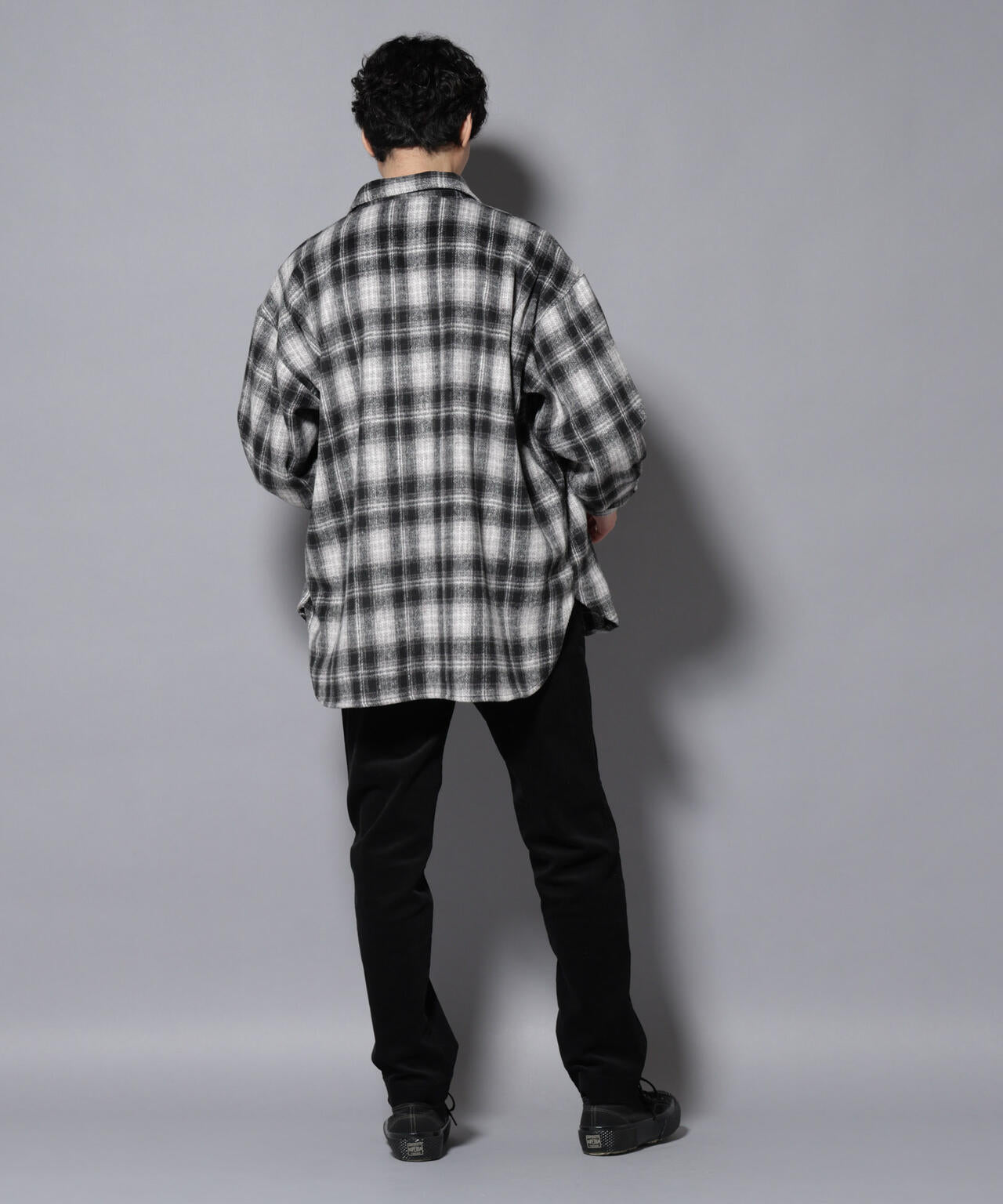 シャギーオンブレーチェックジャケット 6685212226