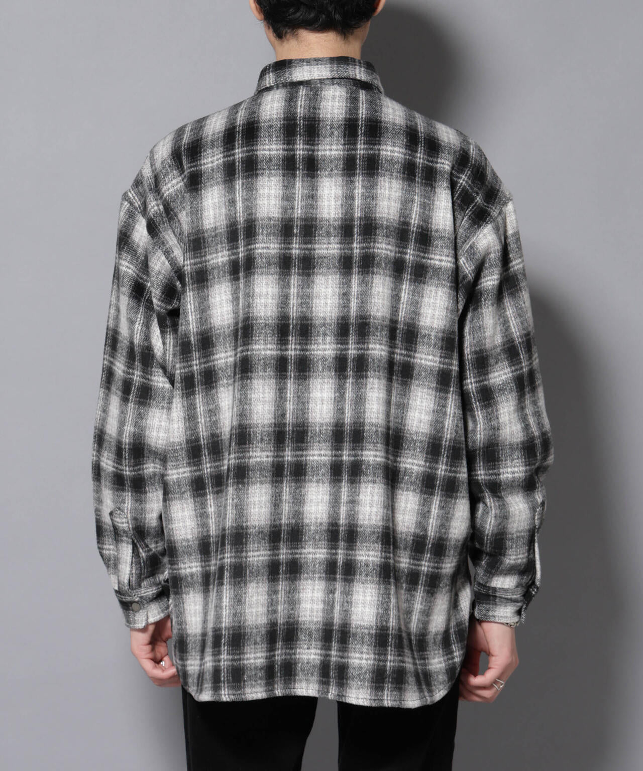 ナノユニバース（NANO universe）/シャギーオンブレーチェックジャケット シャギーオンブレーチェックジャケット