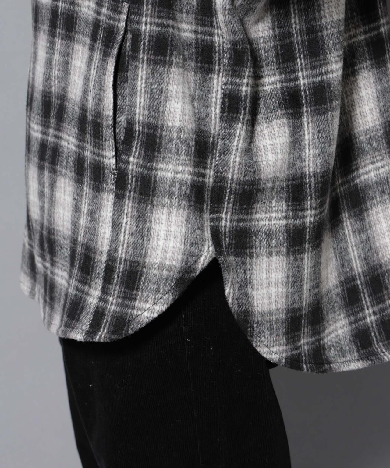 シャギーオンブレーチェックジャケット 6685212226