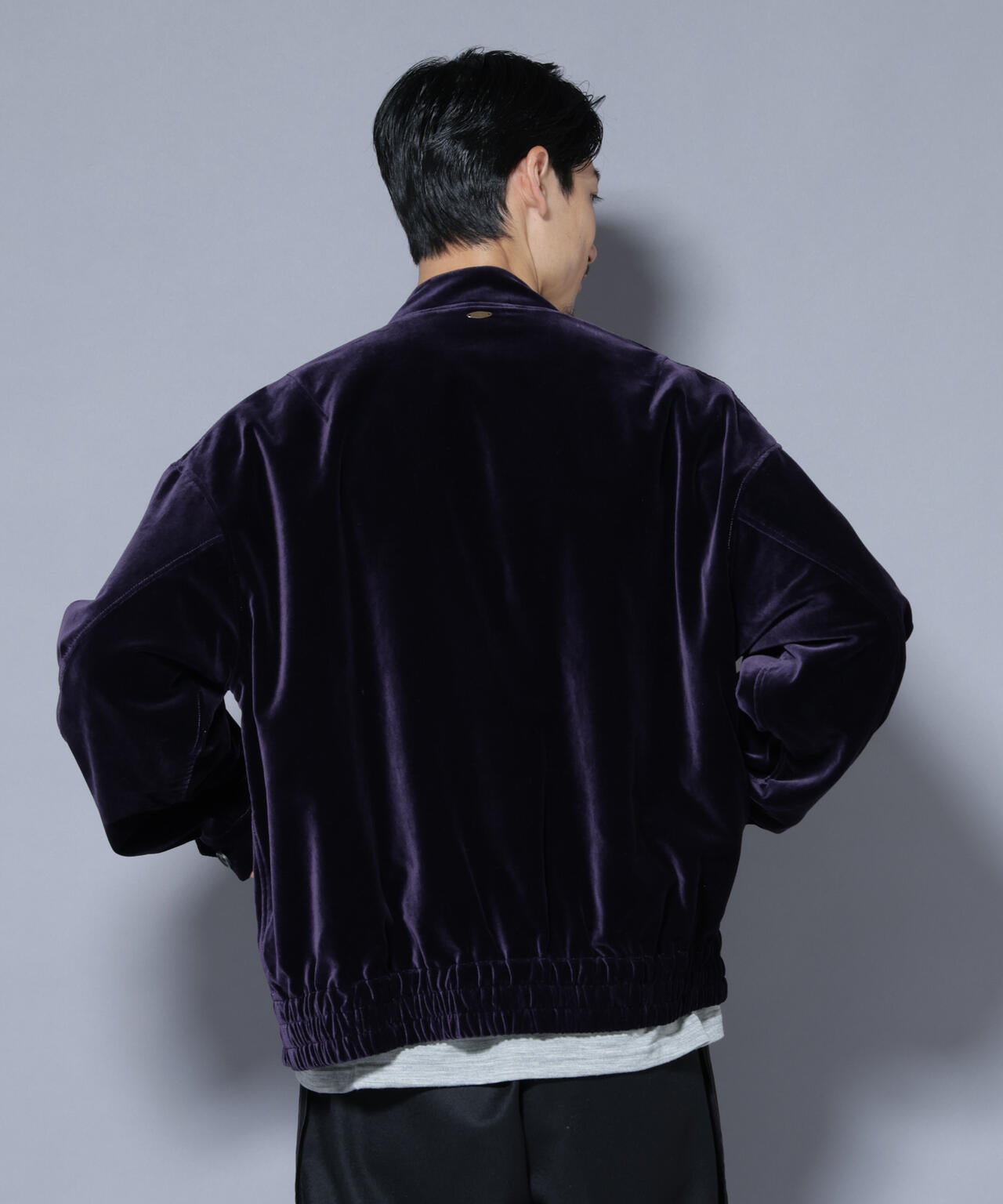 ｢ASSEMBLANC｣ コットンシルクベルベットブルゾン 6685212235