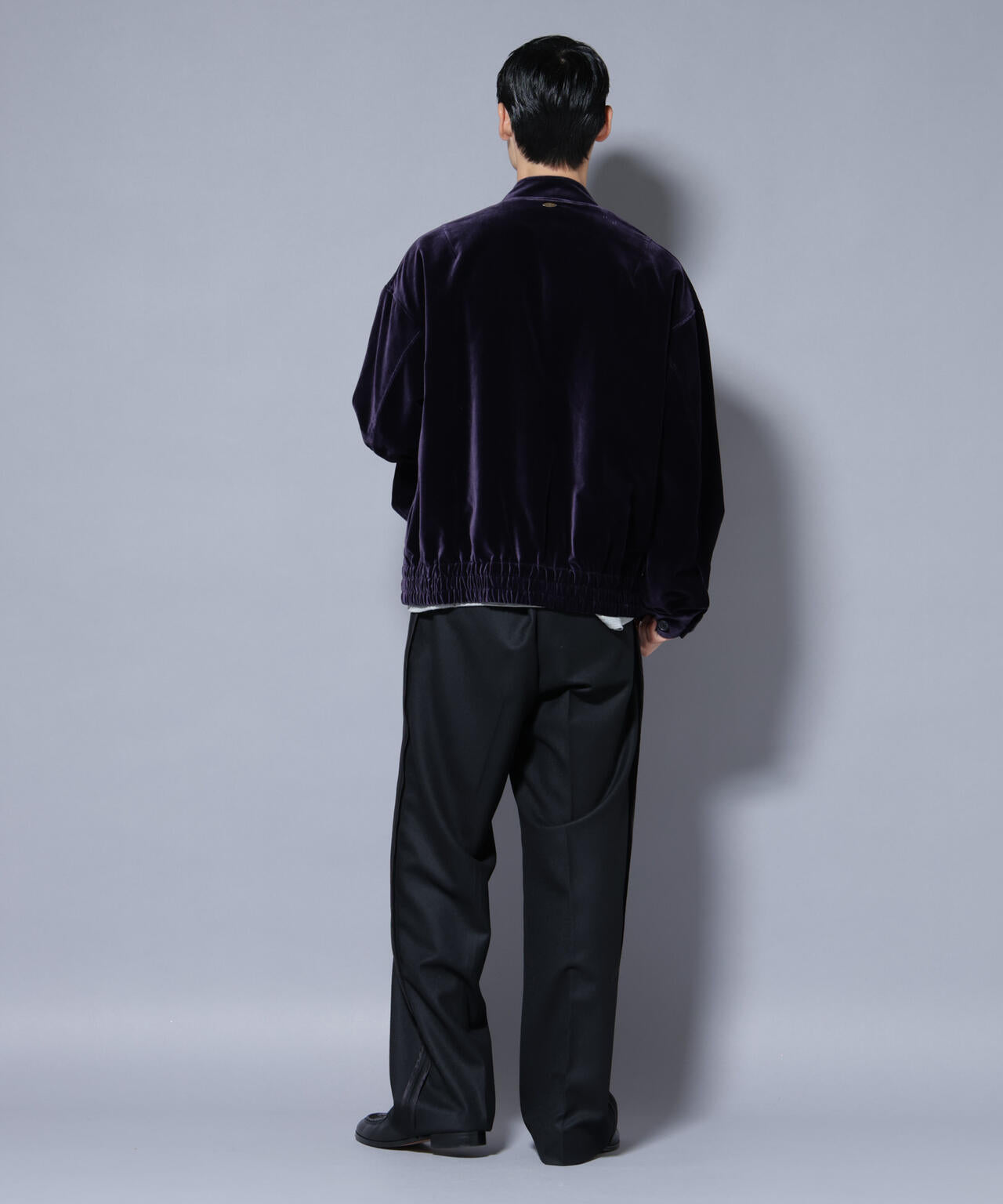 ｢ASSEMBLANC｣ コットンシルクベルベットブルゾン 6685212235