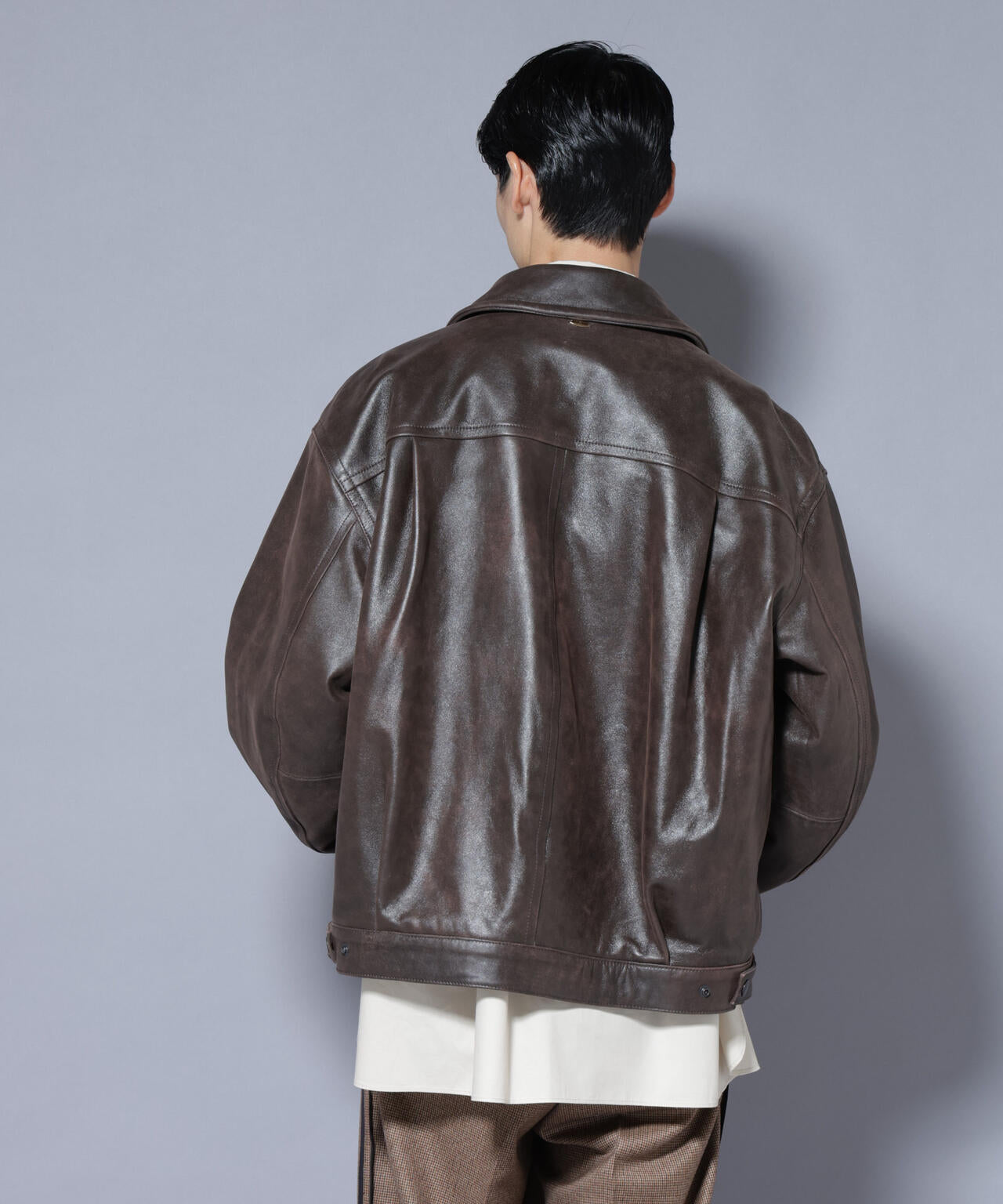 ASSEMBLANC｣ ディストレスシープバルーンボンバージャケット