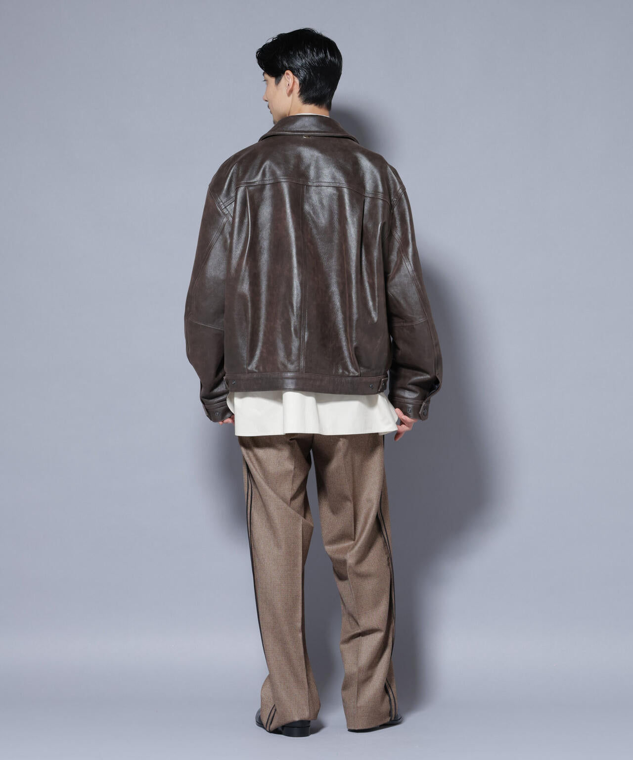 ASSEMBLANC｣ ディストレスシープバルーンボンバージャケット