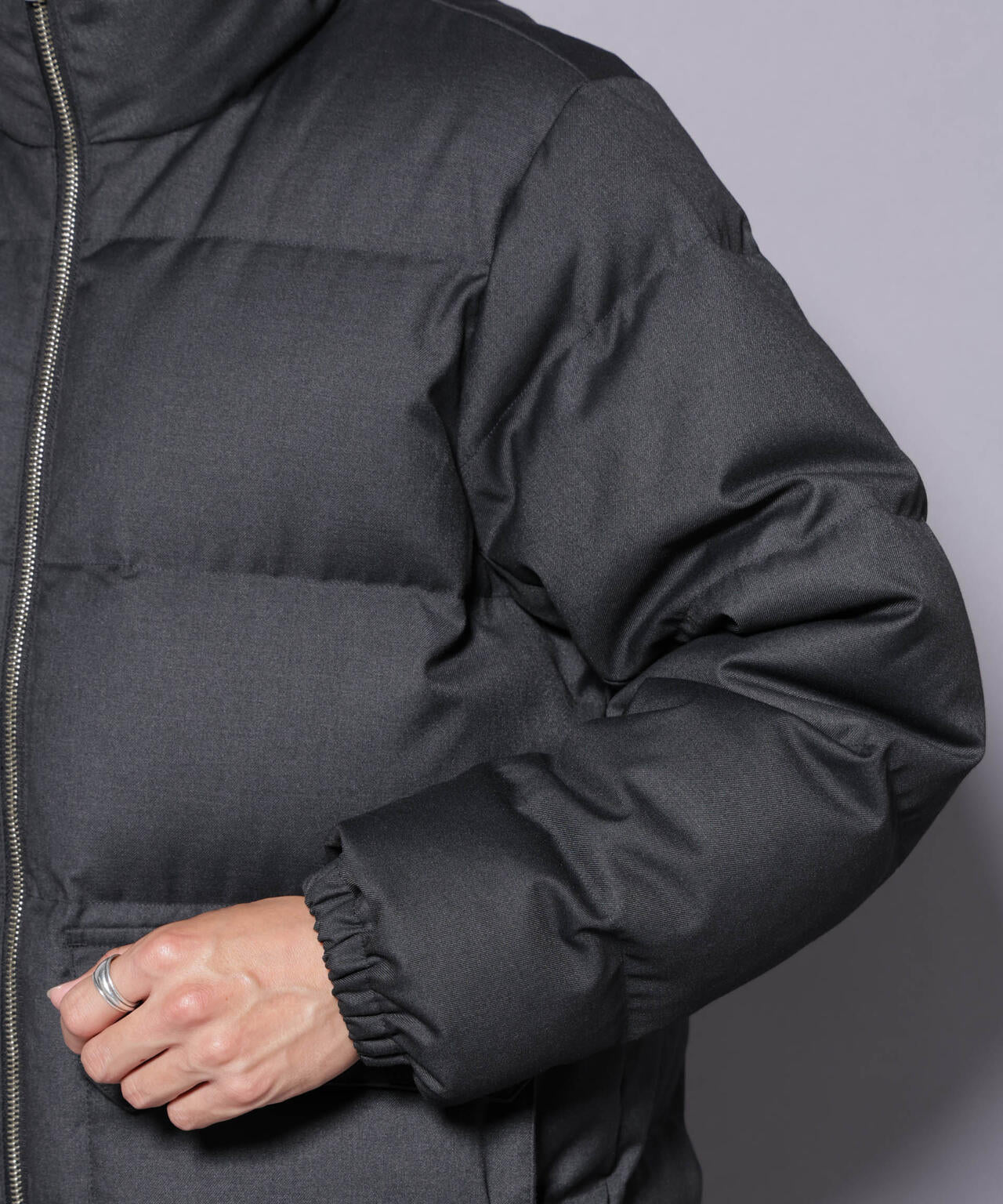 DELEGANTE エアリーサキソニー／グレンチェックTAIONダウンジャケット 6685214206