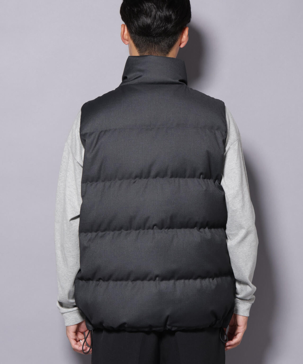 DELEGANTE エアリーサキソニー/グレンチェックTAIONダウンベスト 6685214207