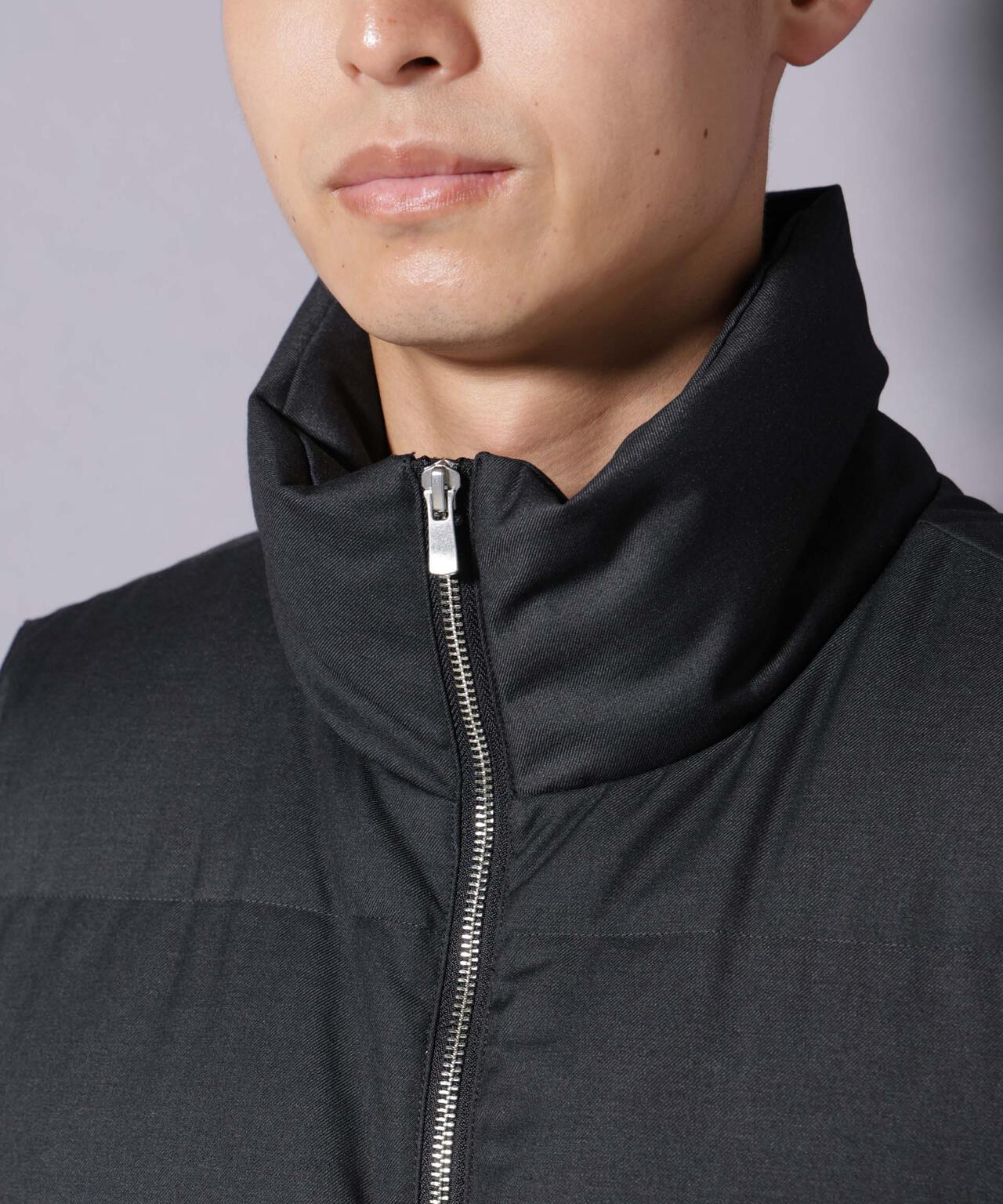 DELEGANTE エアリーサキソニー/グレンチェックTAIONダウンベスト 6685214207