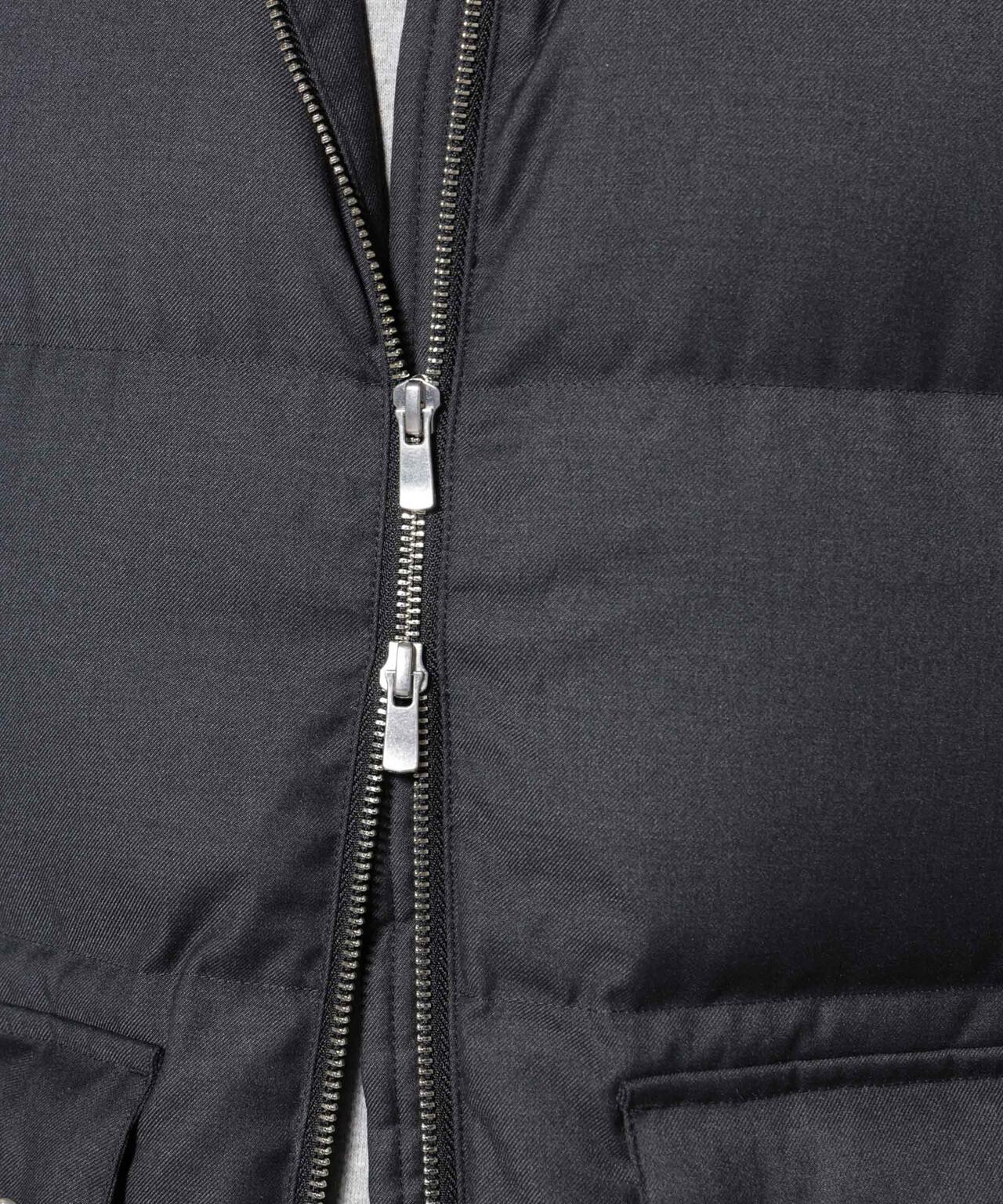 DELEGANTE エアリーサキソニー/グレンチェックTAIONダウンベスト 6685214207