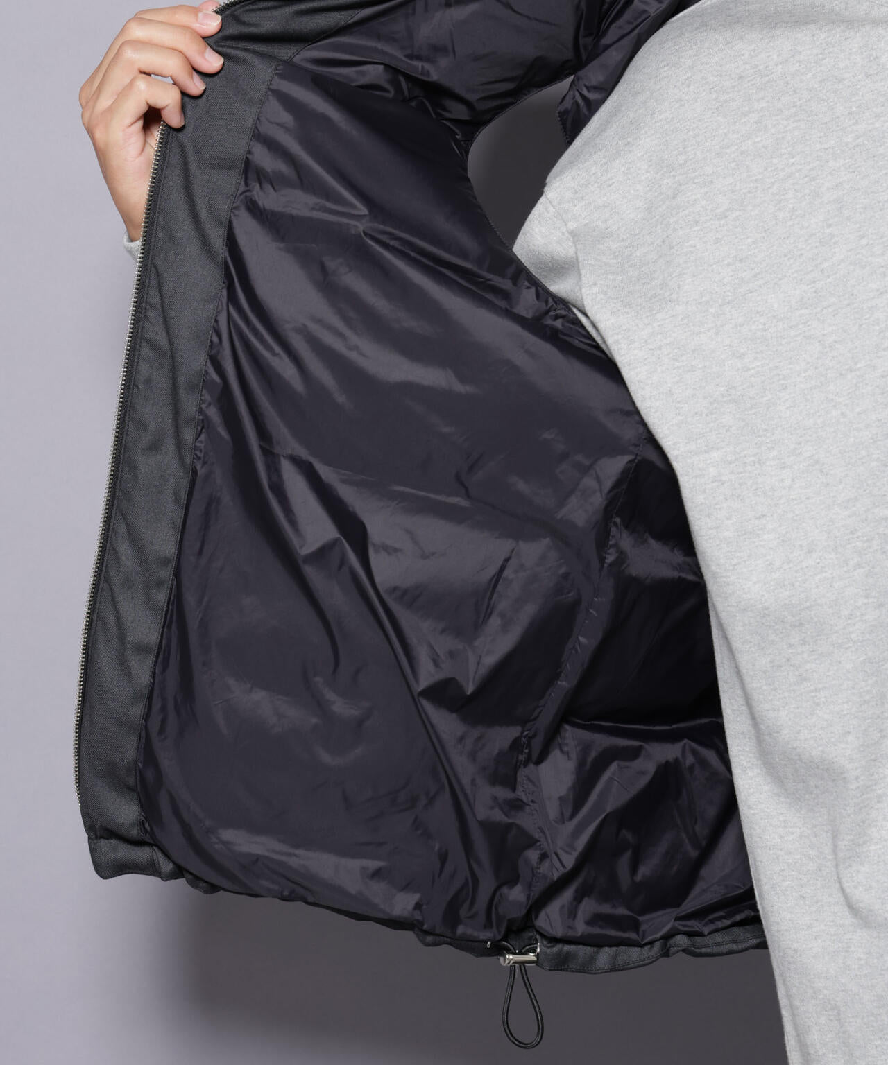 DELEGANTE エアリーサキソニー/グレンチェックTAIONダウンベスト 6685214207