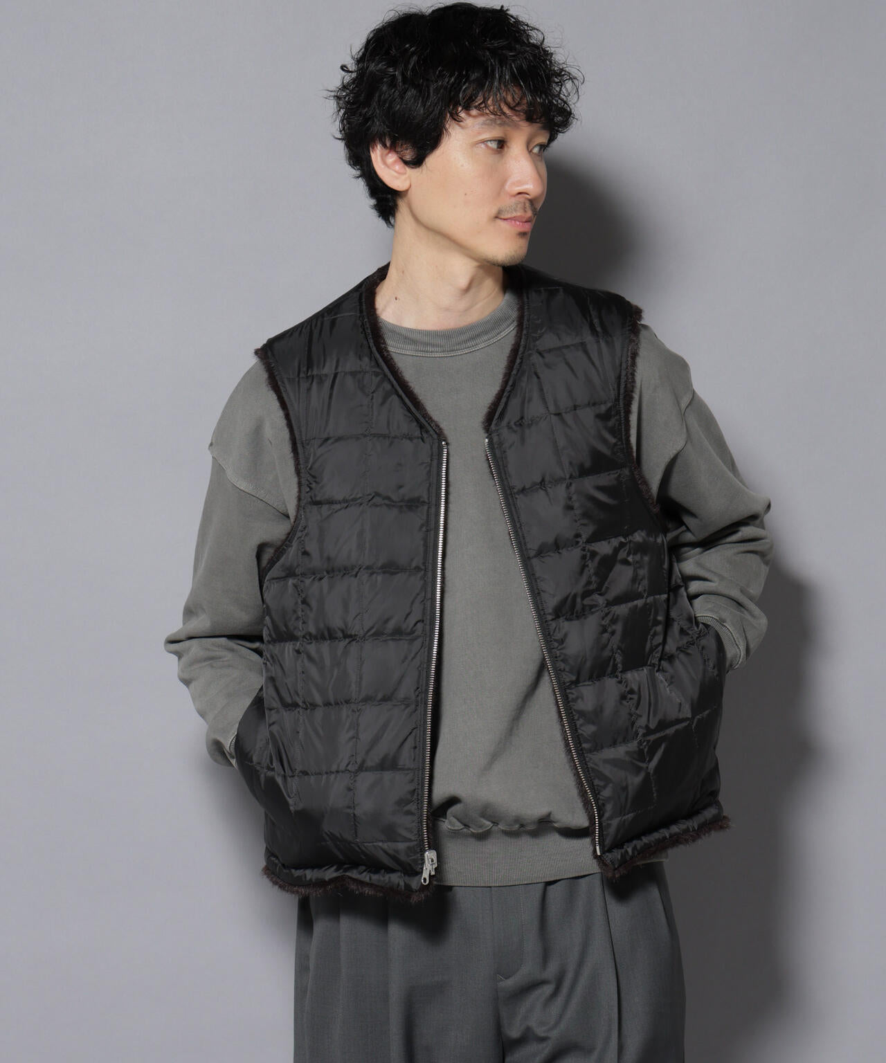 ｢西川ダウン(R)｣ FUSIONSYSTEMフェイクファーベスト 6685214208