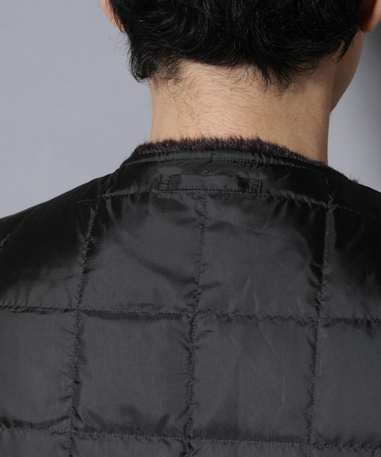 ナノユニバース　西川ダウン　ダウンベスト　2way ファー着脱可　サイズ38 黒 西川ダウン(R)｣ FUSIONSYSTEMフェイクファーベスト