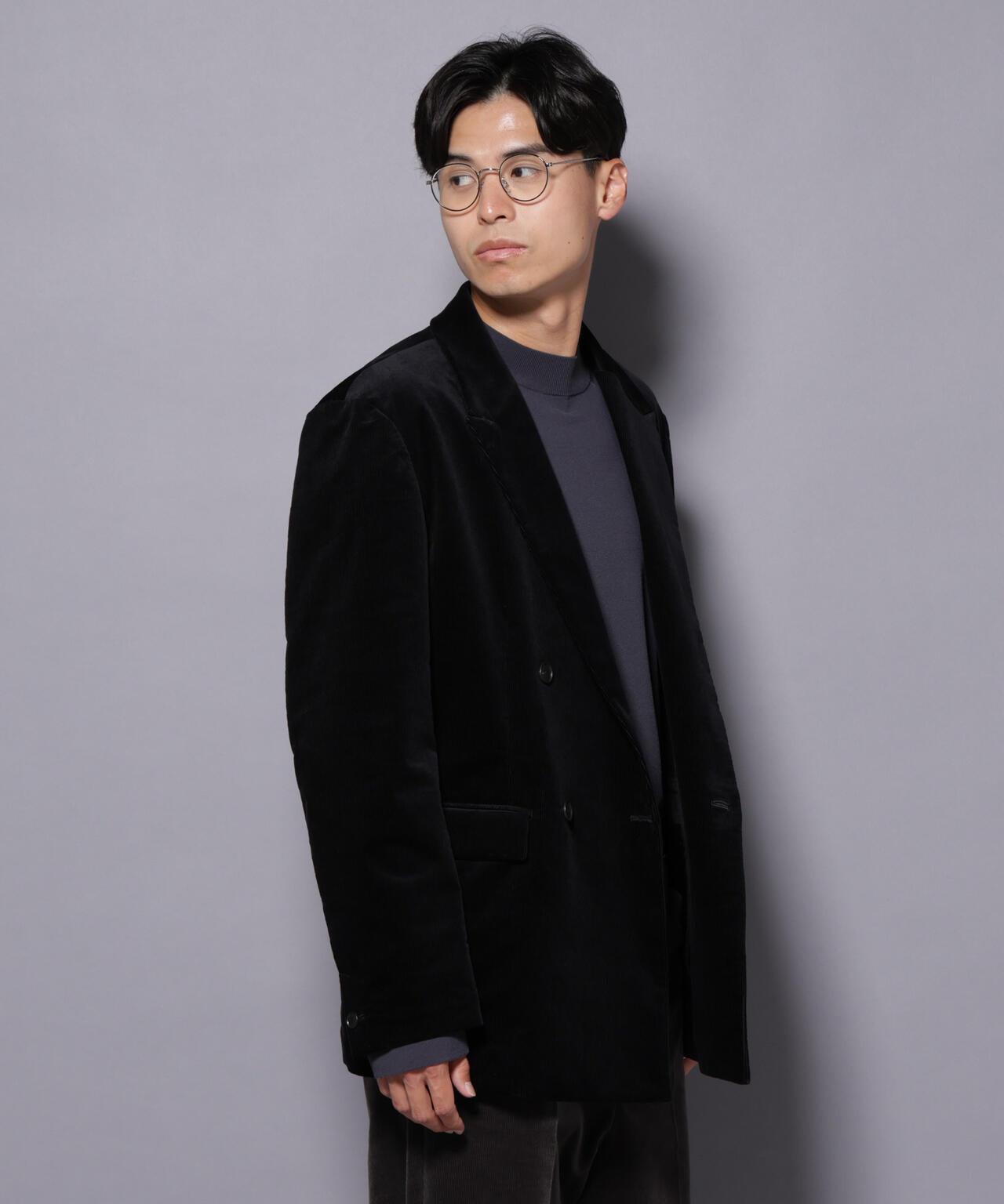 AIRコーデュロイ ダブルブレストジャケット/STRETCH（セットアップ可） 6685216205