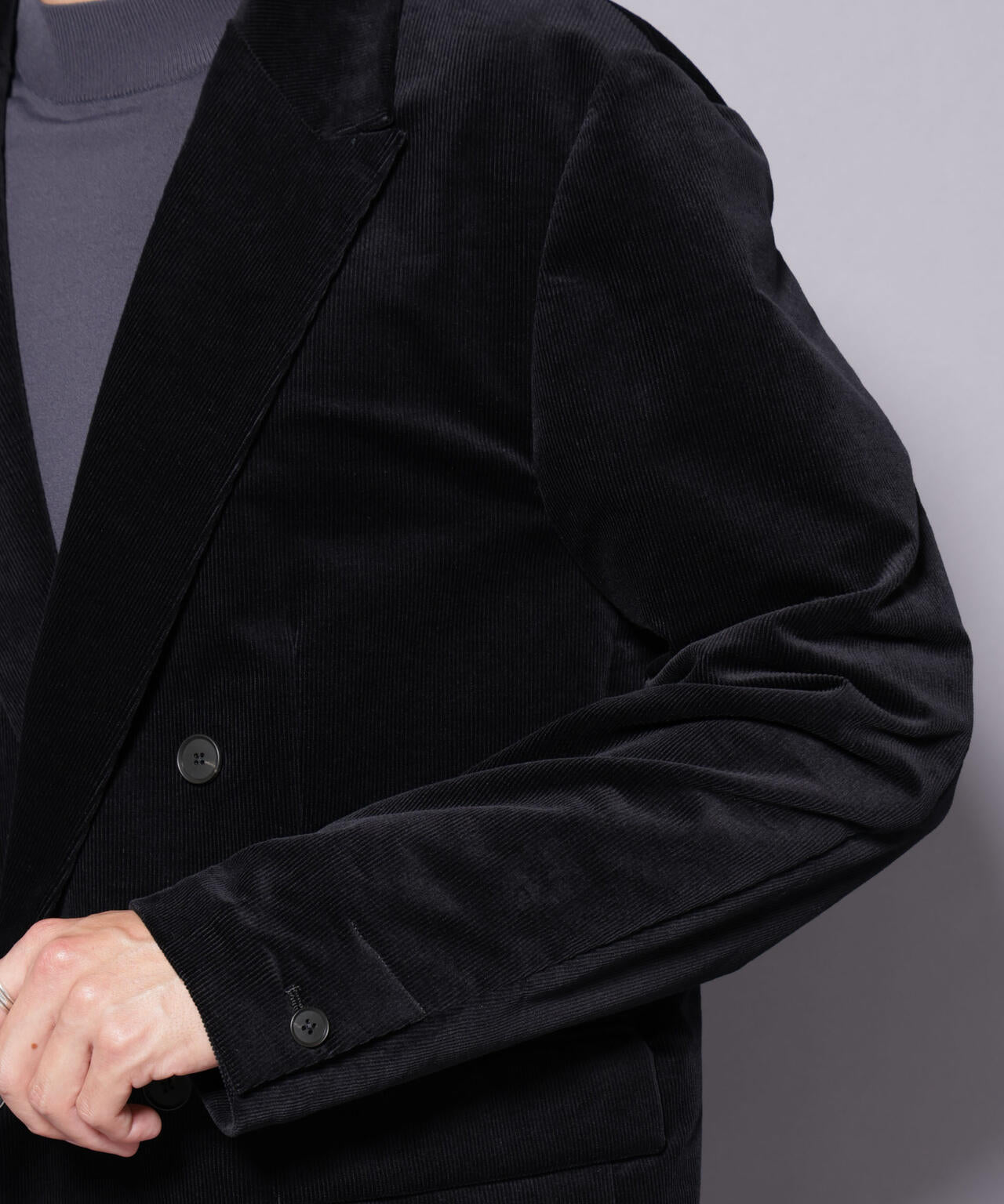 AIRコーデュロイ ダブルブレストジャケット/STRETCH（セットアップ可） 6685216205