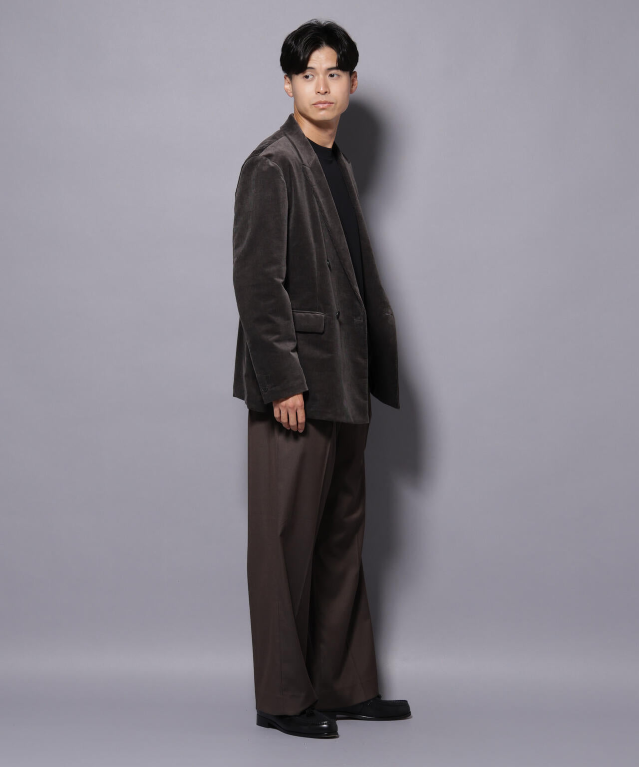 AIRコーデュロイ ダブルブレストジャケット/STRETCH（セットアップ可） 6685216205