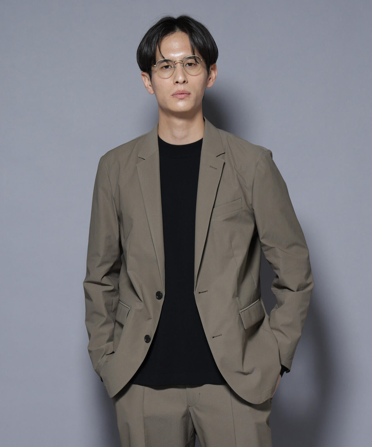 「N JACKET BASIC」SizeMoreTEXBRID(R)ストレッチジャケット(セットアップ可）