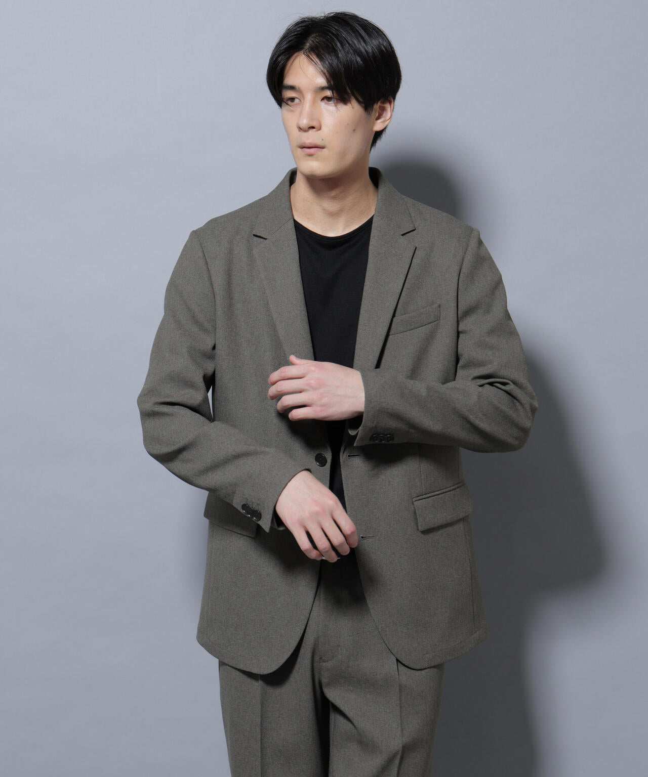 Damerino」LANATEC(R) メランジ オックス ストレッチ セットアップ