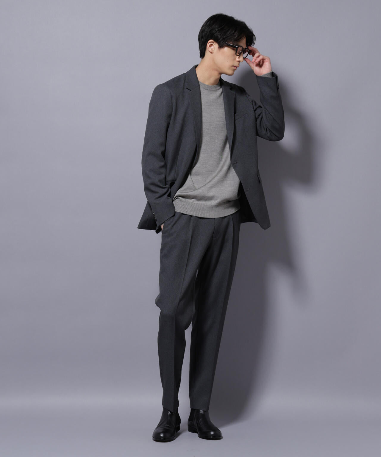 「Damerino」LANATEC(R) メランジツイルセットアップ 6685218209