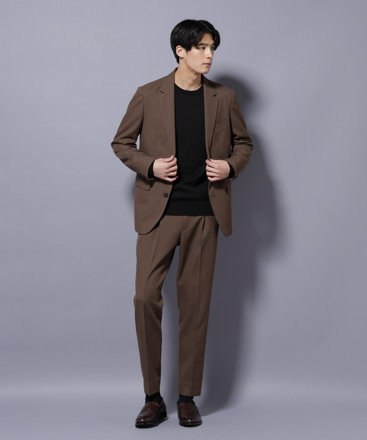 ナノユニバース/セットアップスーツ/ブラウンS NANO universe 「NANO universe」 セットアップ S ブラウン