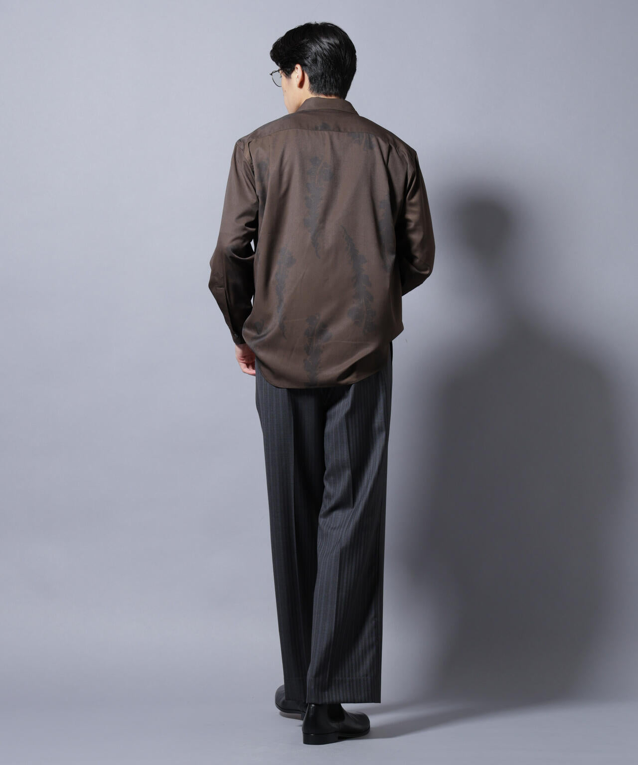 「EDITORIAL PRINT」シルキータッチシャツ 6685220215