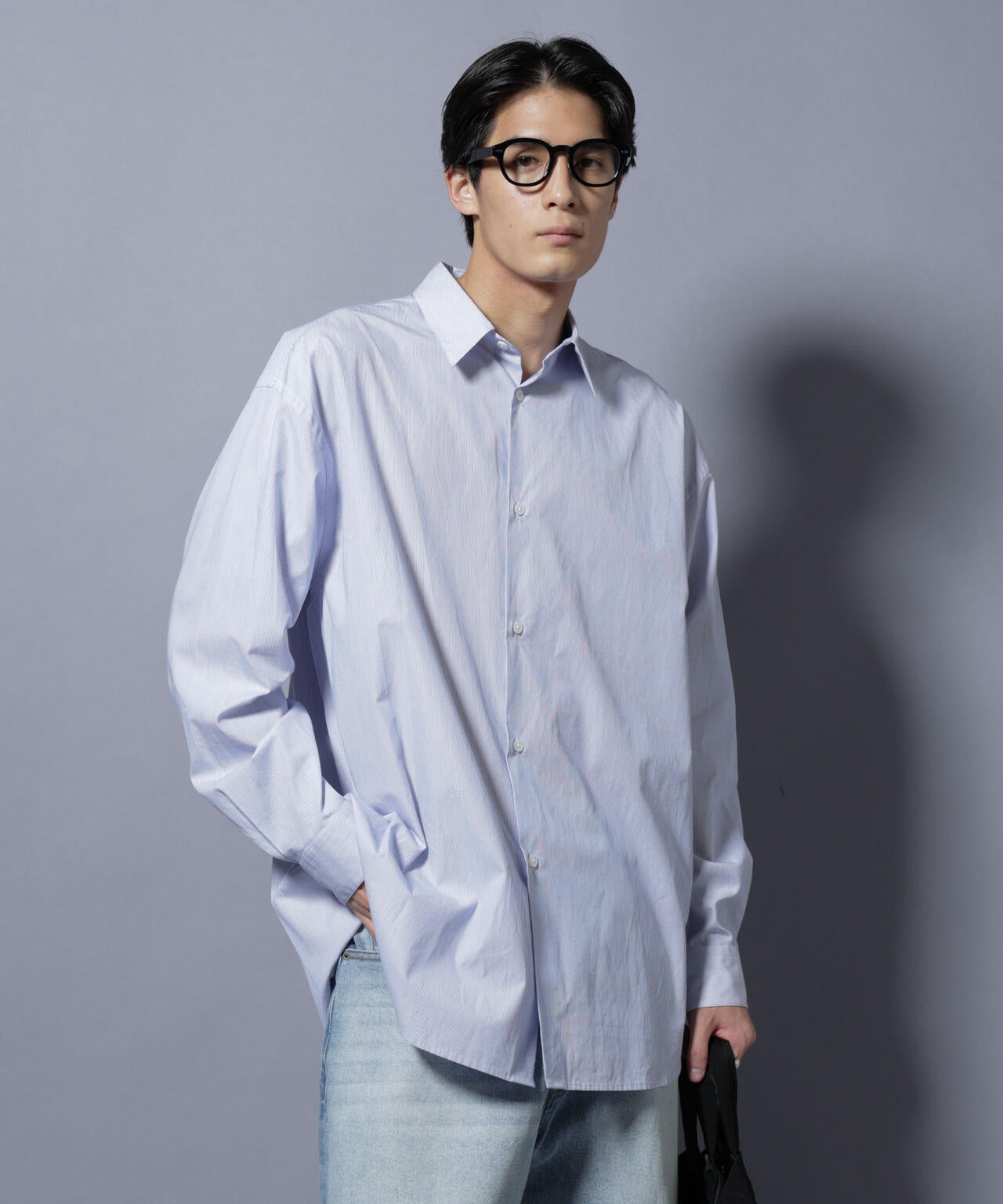 ｢SIDOGRAS-SIDOPOPEL｣ マイクロストライプシャツ 6685220217