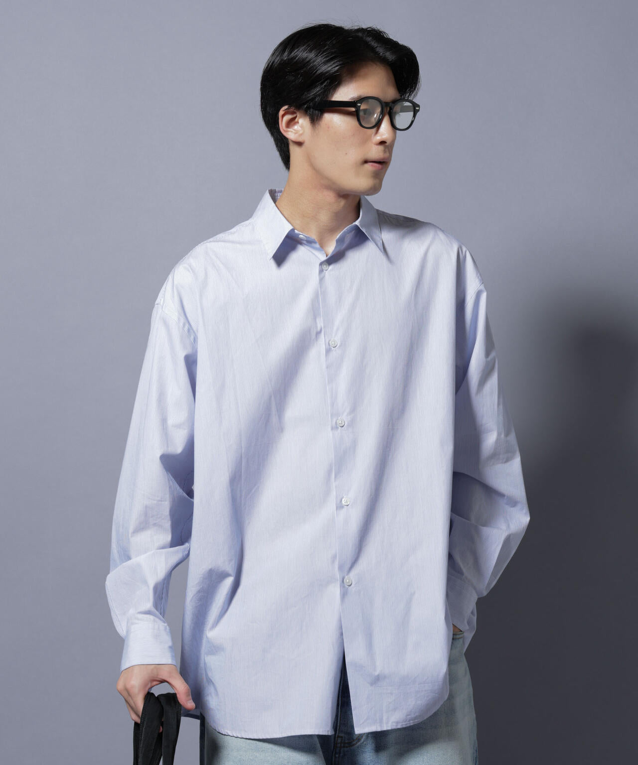 ｢SIDOGRAS-SIDOPOPEL｣ マイクロストライプシャツ 6685220217