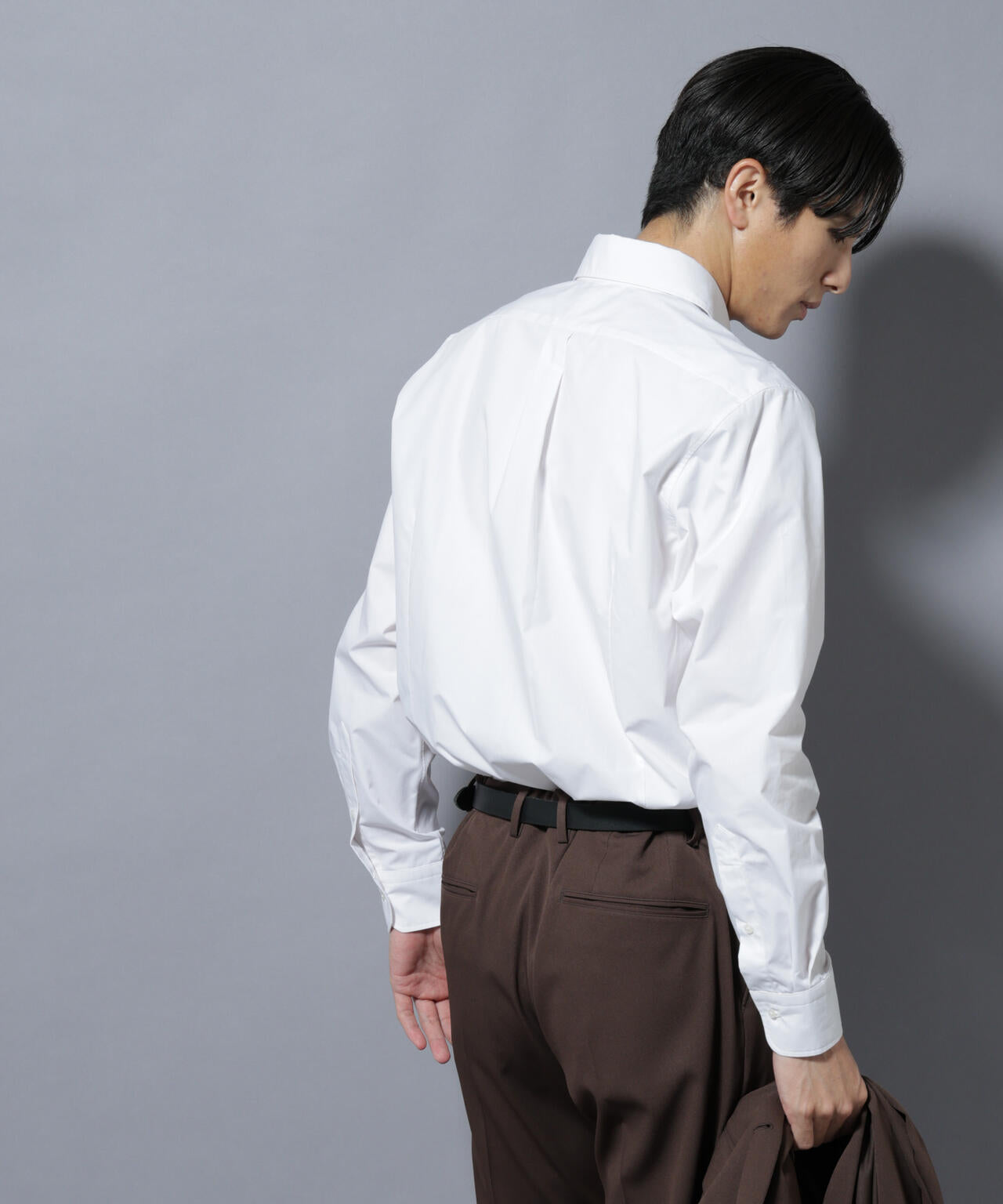 「N shirt」Anti Soaked(R)汗染み防止セミワイドカラーシャツ長袖 6685220218