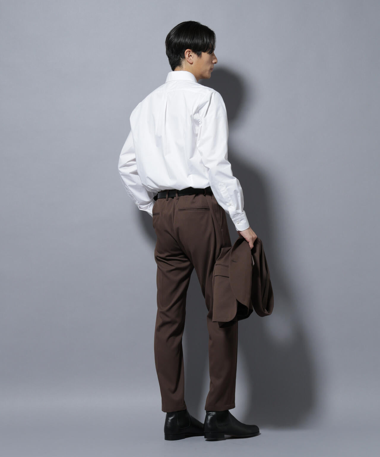 「N shirt」Anti Soaked(R)汗染み防止セミワイドカラーシャツ長袖 6685220218