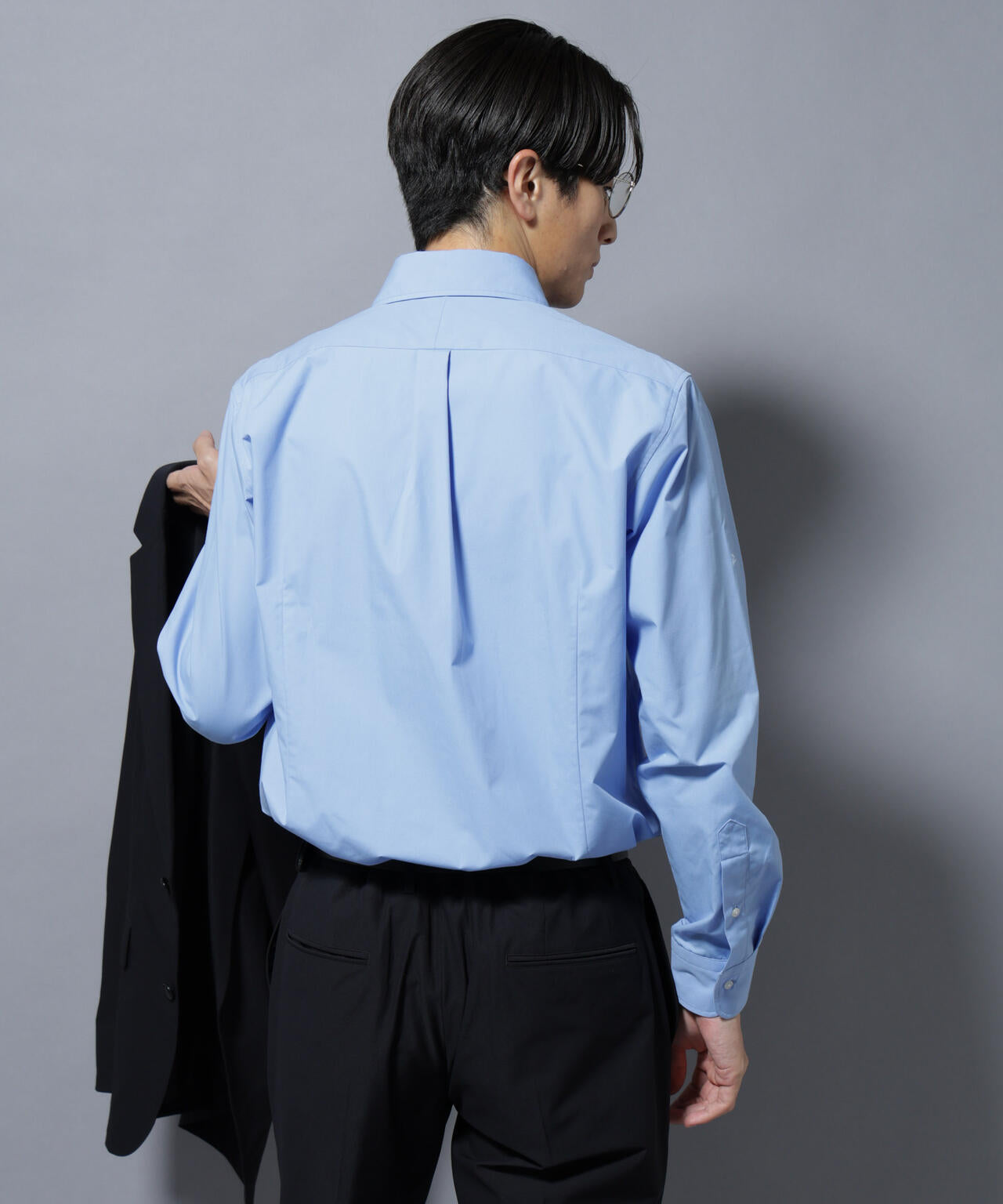 「N shirt」Anti Soaked(R)汗染み防止セミワイドカラーシャツ長袖 6685220218