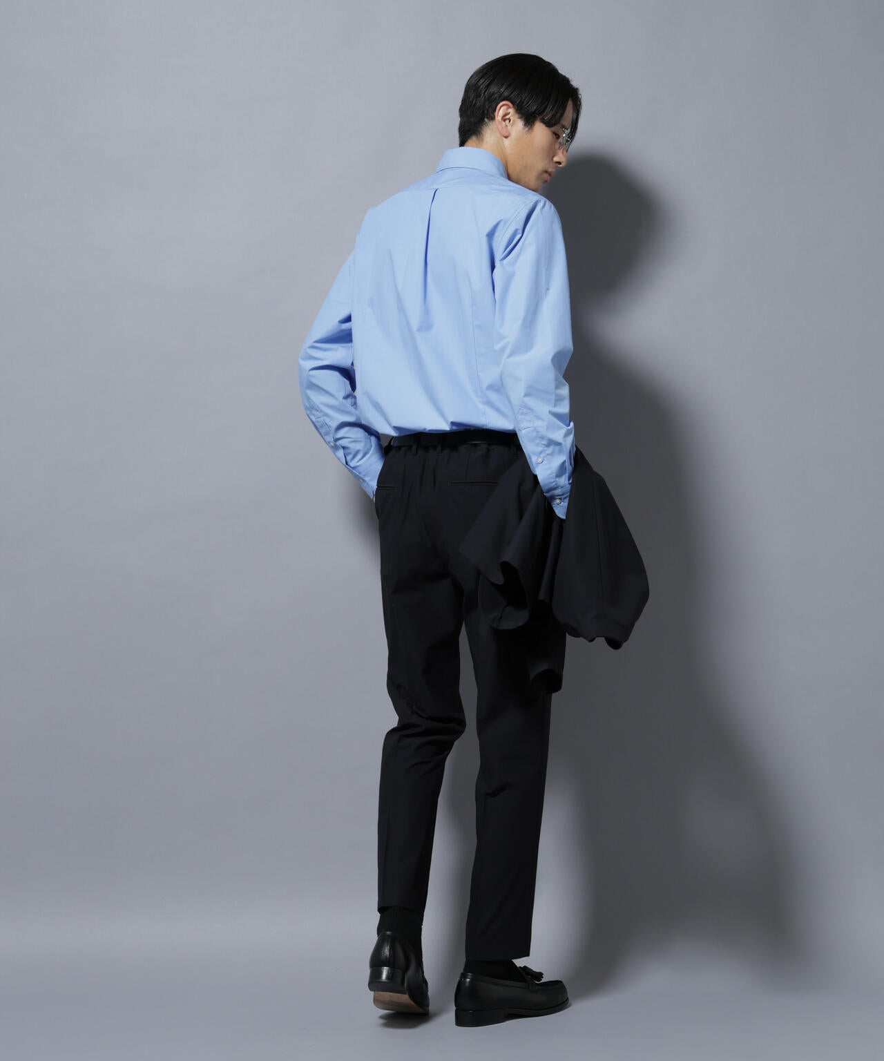 「N shirt」Anti Soaked(R)汗染み防止セミワイドカラーシャツ長袖 6685220218