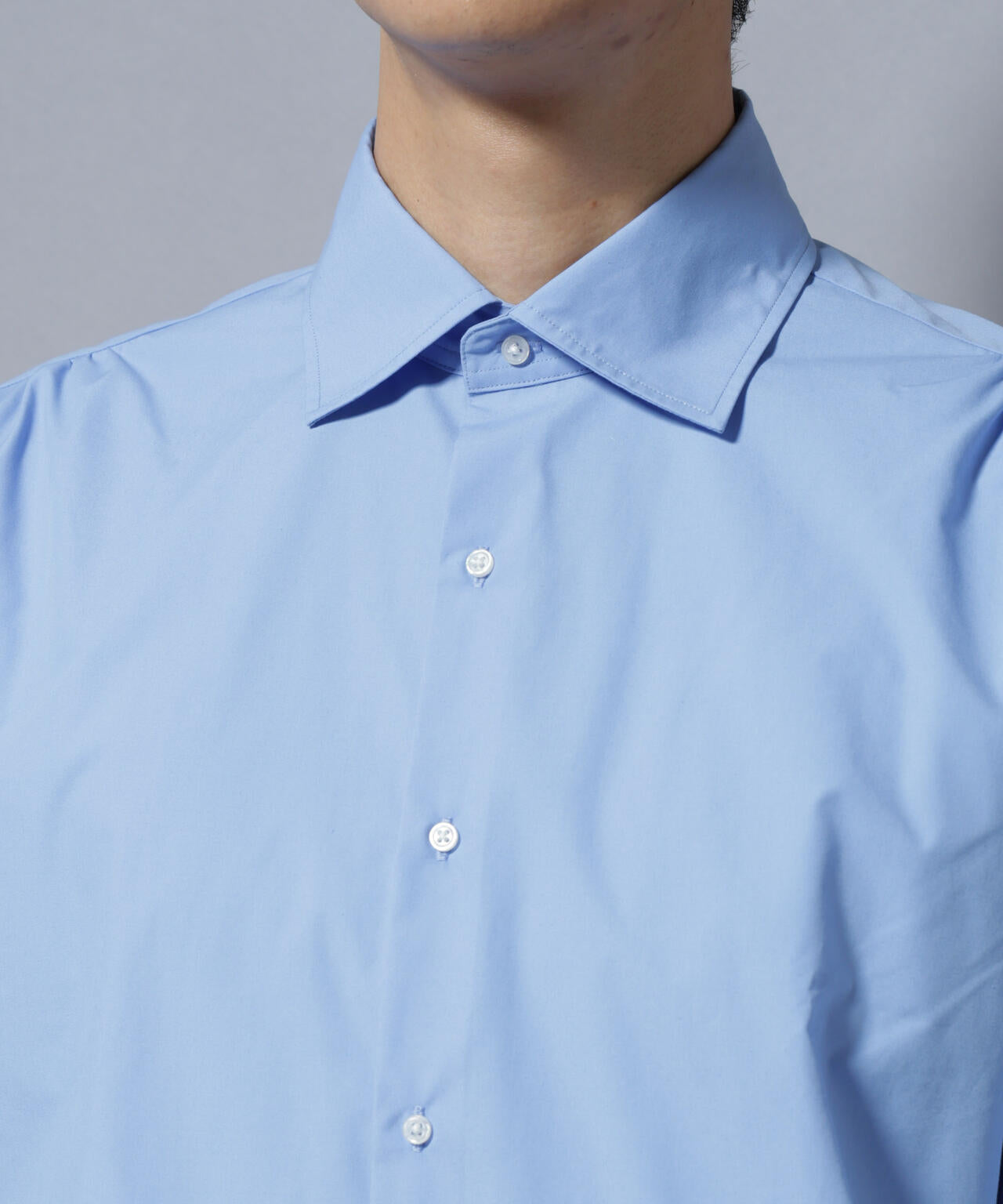 「N shirt」Anti Soaked(R)汗染み防止セミワイドカラーシャツ長袖 6685220218