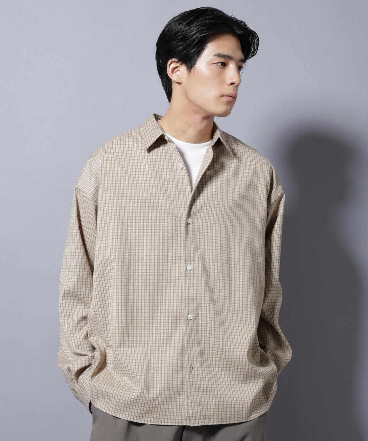 グランパチェックシャツ