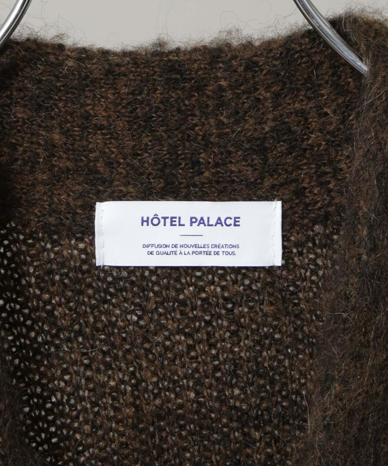 ｢HOTEL PALACE｣ フライフロントミックスシャギーカーディガン 6685222214