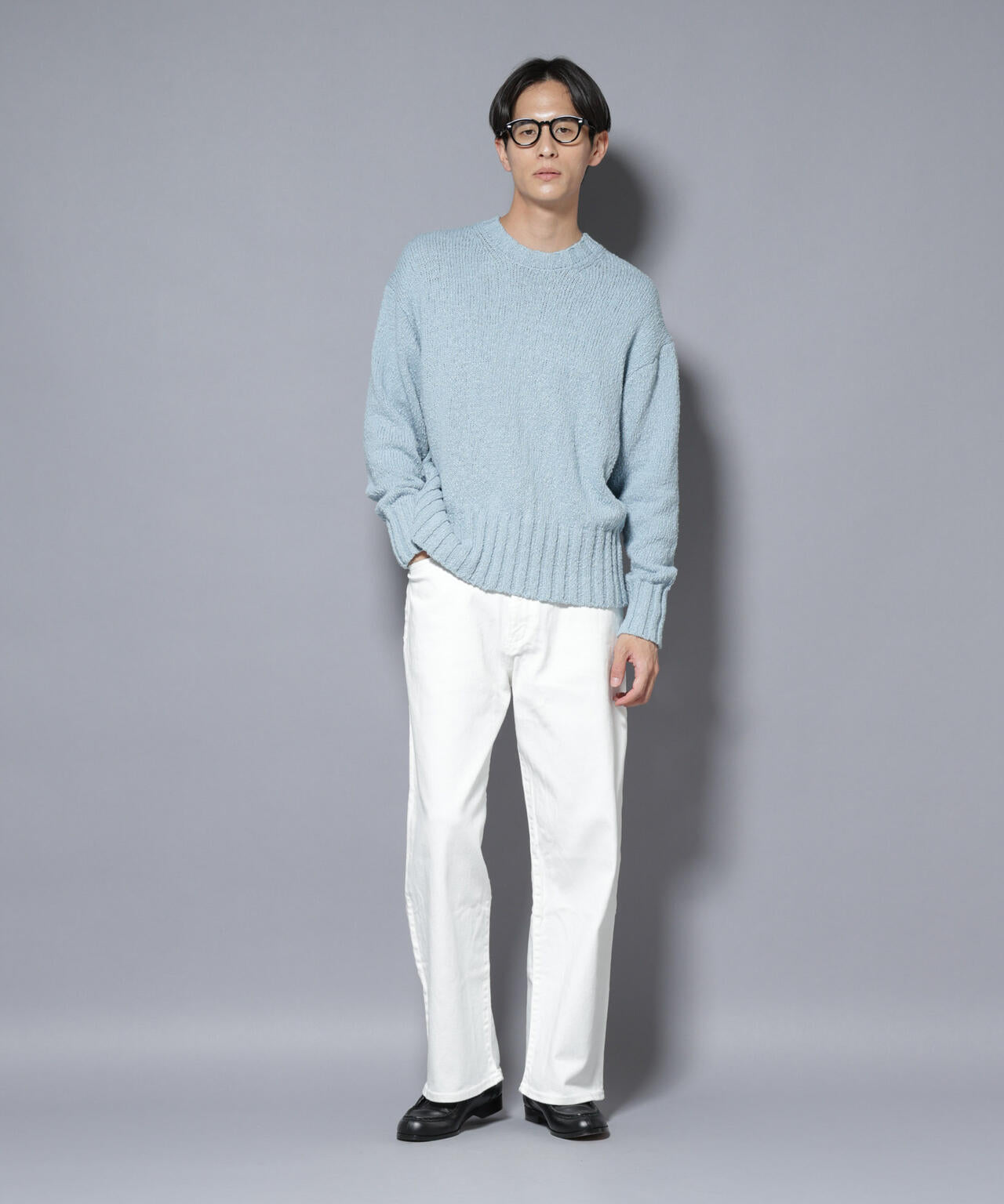 ナノユニバース（NANO universe）/SRUB LILYYARN クルーネックニット SRUB LILYYARN クルーネックニット