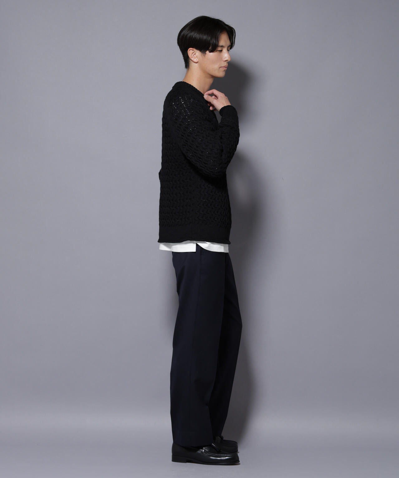 ヴァーグケーブルラグランニット