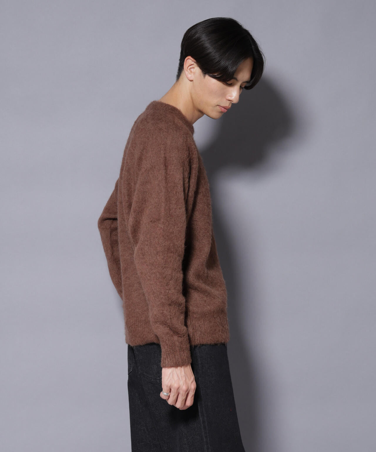 ｢COFIL｣ SCIARADA モヘヤ混 クルーネックニット 6685222235