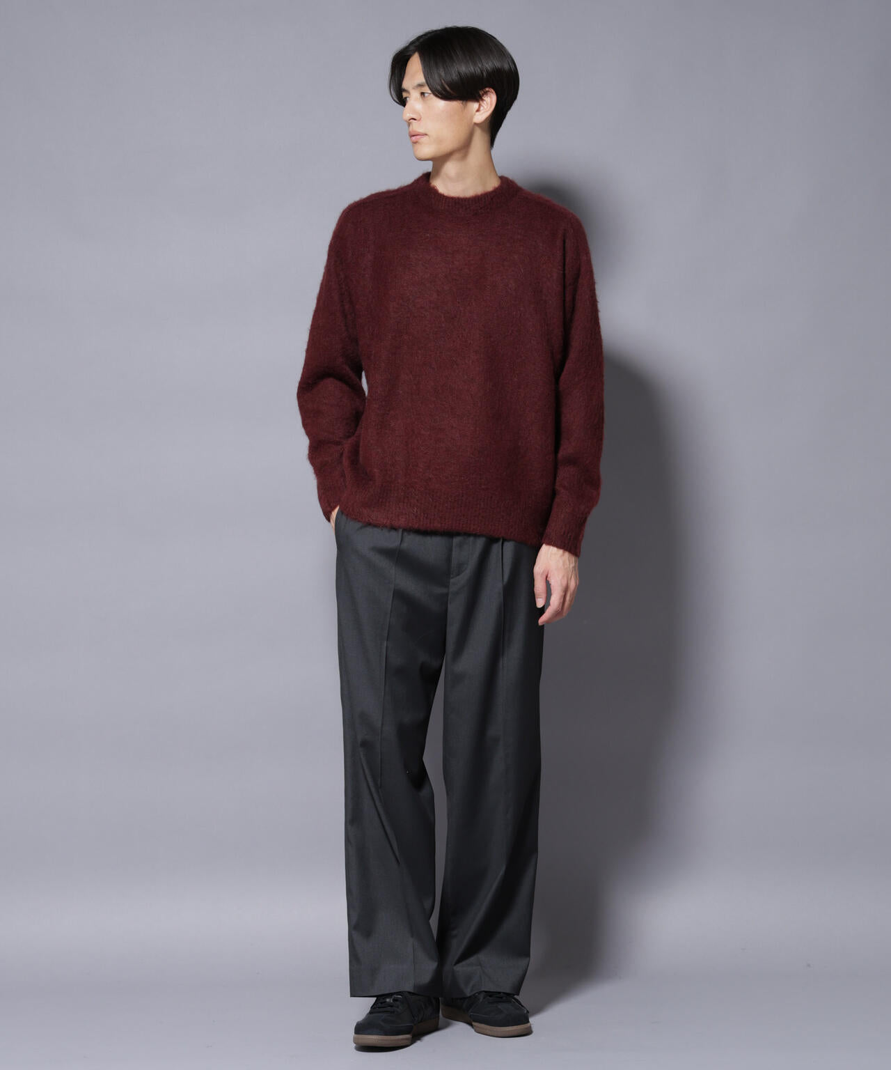 ｢COFIL｣ SCIARADA モヘヤ混 クルーネックニット 6685222235