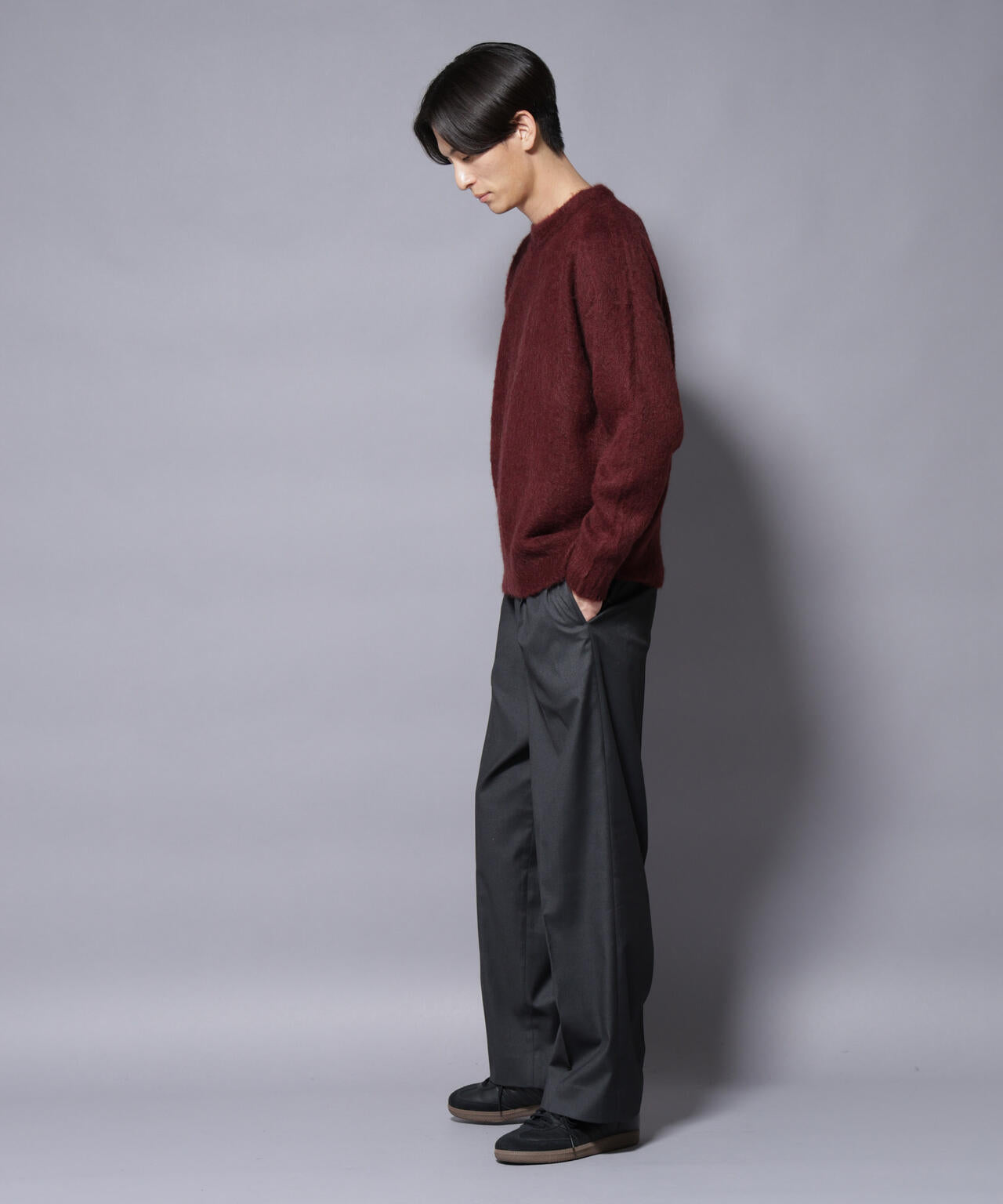 ｢COFIL｣ SCIARADA モヘヤ混 クルーネックニット 6685222235