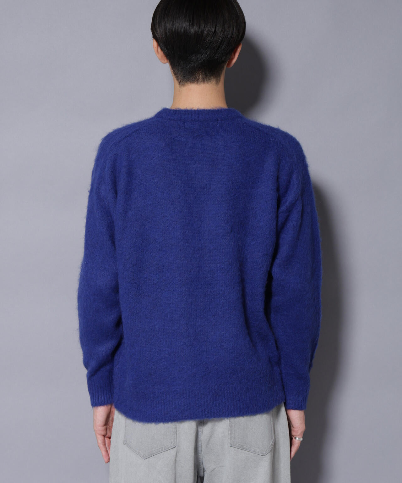 ｢COFIL｣ SCIARADA モヘヤ混 クルーネックニット 6685222235