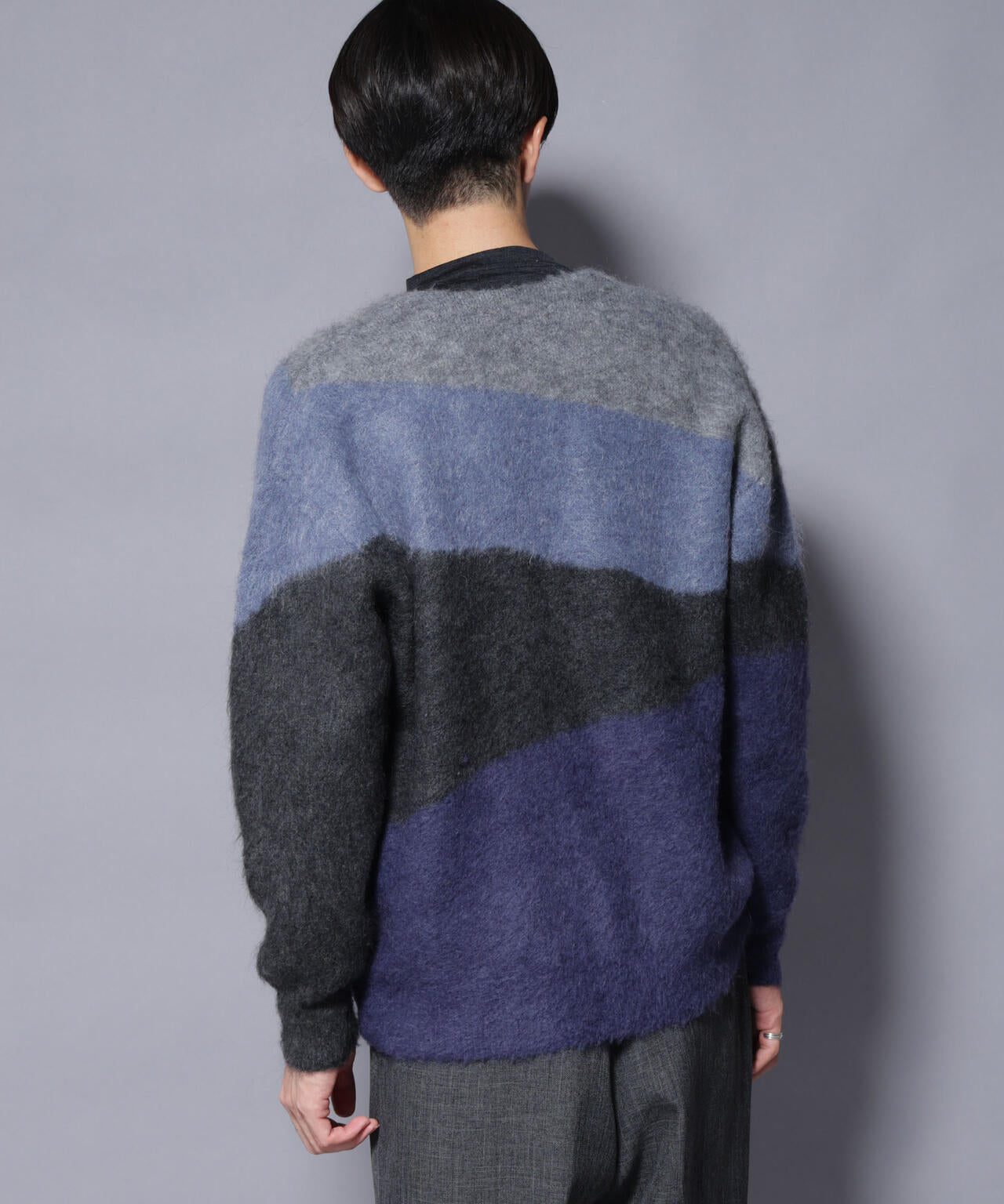 ｢COFIL｣ SCIARADA モヘヤ混 ランドスケープニットカーディガン 6685222236